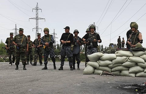 Kyrgyz soldiers are seen here. (File Photo | AP)