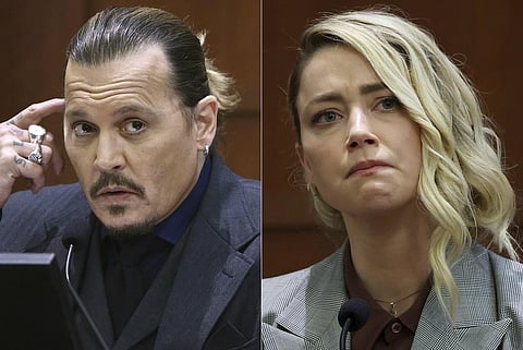 Johnny Depp-Amber Heard Trial: Actor Johnny Depp and actor Amber Heard during the trial. (Photo | AP)