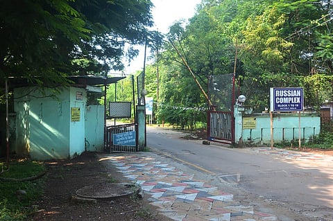 Russian Complex, a residential colony built in late 1970s for Russians working in Bhilai Steel Plant, in Bhilai. (Photo | PTI)
