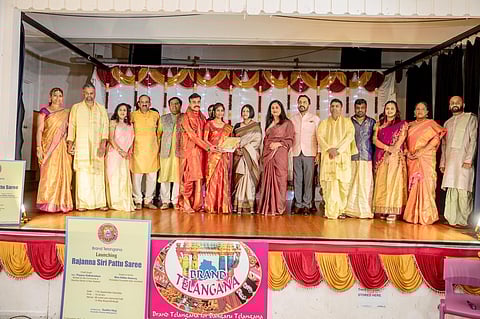 The Rajanna Siripattu saree unveiled in New Zealand.