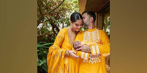 Sonam Kapoor and Anand Ahuja with their son Vayu Kapoor Ahuja (Photo | Instagram)