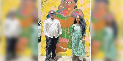 Laxman Aelay with daughter Priyanka