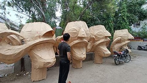 Craftsman prepare Ravana effigies ahead of Dussehra festival | Express