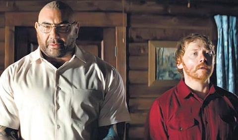 A still from the trailer of the movie 'Knock at the Cabin'