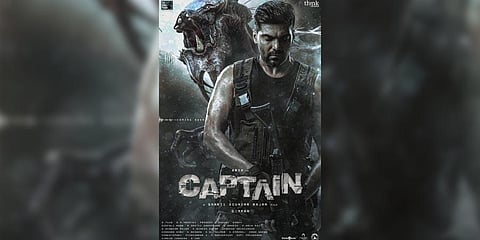 Tamil sci-fi action thriller 'Captain' starring Arya.