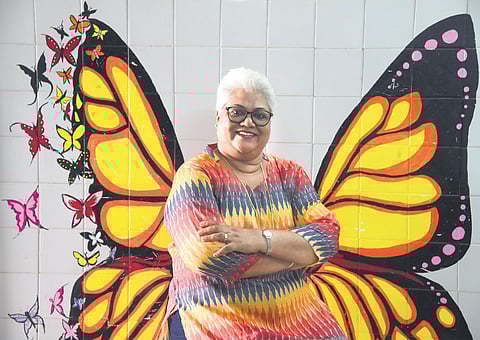 58-year-old Stella Matthew founded Golden Butterflies NGO | R Satish Babu
