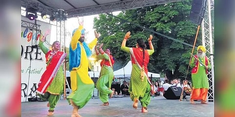 The team trains about 500 youths every year in Bhangra, Giddha, Malwai Giddha & Gatka for free; they have also hosted over 50 folklore festivals in Punjab so far | EXPRESS