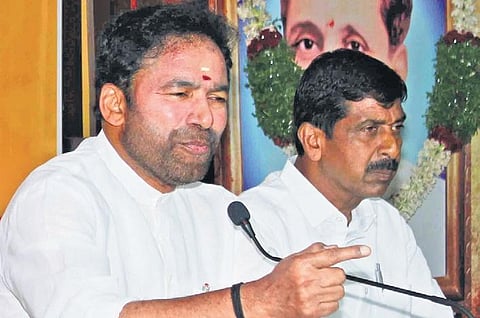 Union Tourism Minister G Kishan Reddy addresses the media on Sunday