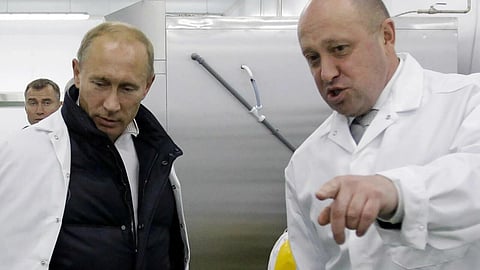 Prigozhin, dubbed 'Putin's chef' because of his Kremlin catering contracts, has previously denied links with Wagner. (File Photo | AFP)