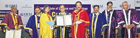 Scholars receive degree at the SRM Institute’s convocation at Kattankulathur | Express