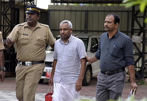 PFI state secretary Abdul Sathar being brought to NIA court in Koch. (Photo | A Sanesh, EPS)