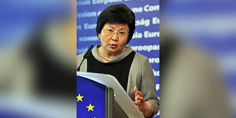 Roza Otunbayeva. (Photo } AFP)