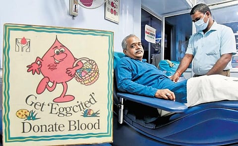 Anand first donated blood at the age of 18 when he was in college | R Satish Babu