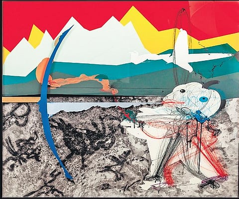 Aditya Pande’s ‘Missed Calls (2019)’ by Nature Morte. (Photo | Express)