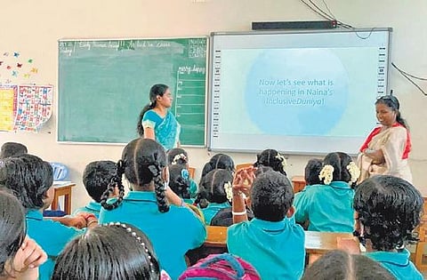 The comic being used as a medium to teach in a classroom. (File Photo)