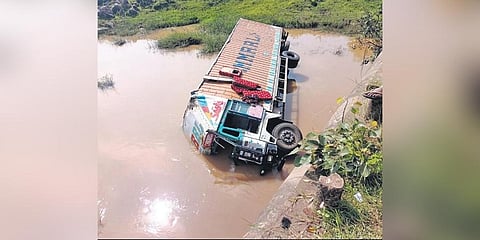Ill fated Truck. (Photo | Express)