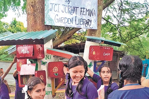 Assam: A ‘library on trees’ to draw school students to world of books