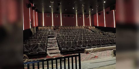 The multiplex with 520 seats designed by premier entertainment INOX has been set up in Shivpora area of Srinagar. (Photo | Zahoor Punjabi)