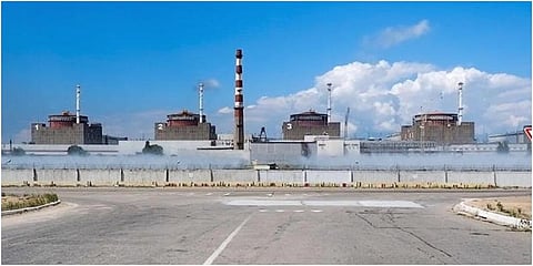 A general view of the Zaporizhzhia Nuclear Power Station in territory under Russian military control, southeastern Ukraine. (Photo | AP)