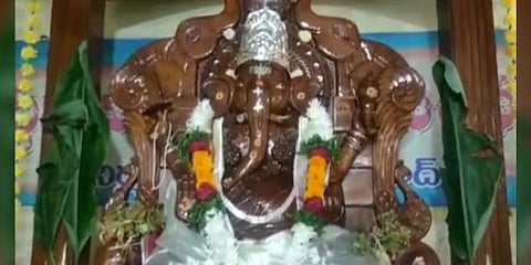 74-year-old wooden idol of Lord Ganesh