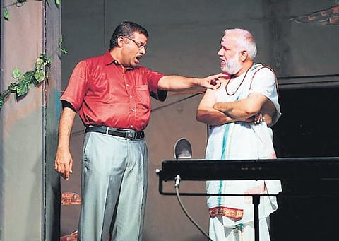 A scene from the play Athithi (2007).