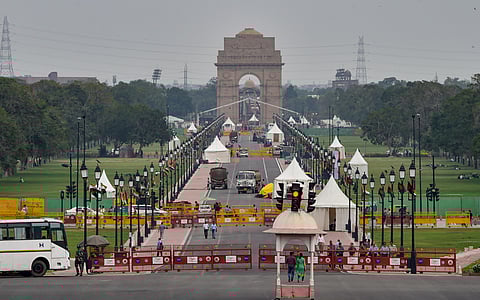View of Rajpath at the Central Vista Avenue, in New Delhi. (Photo | PTI)