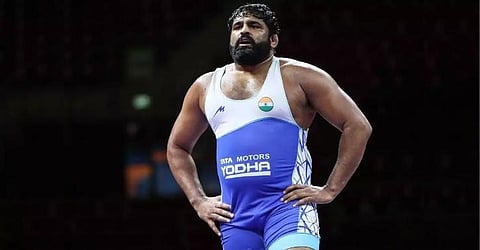 India's heavyweight wrestler Sumit Malik.
