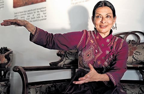 The dancer, activist and new chancellor of Kerala Kalamandalam, Mallika Sarabhai speaks to TNIE.(Photo | BP Deepu, EPS)