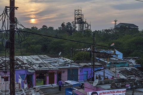 A view of abandoned Union Carbide Factory is seen from Atal Ayyub Nagar one of the most affected areas in Bhopal Friday Nov. 23 2018. (File | PTI)