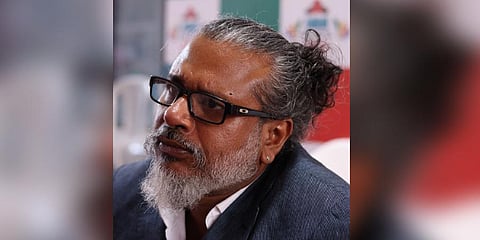 Booker Prize winning Sri Lankan author Shehan Karunathilaka at the Kerala Legislature International Book Festival in Thiruvananthapuram.(Photo | BP Deepu, EPS)