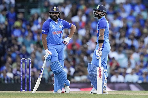 Rohit Sharma and Virat Kohli . (File Photo | AP)