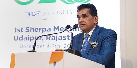 India's G-20 Sherpa Amitabh Kant. (Photo | PTI)