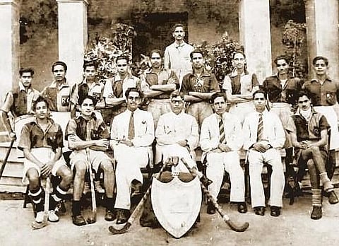 The 1945 Ravenshaw college hockey team. One of the first colleges to start the sport at their campus, playing a part in popularising the sport | express