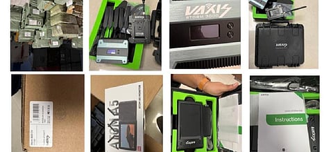 Electronic goods seized by DRI (Photo | DRI)