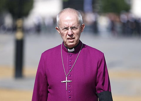 The Archbishop of Canterbury Justin Welby walks in Westminster on Sept. 14, 2022. (File Photo | AP)