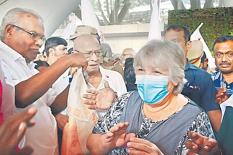 Aleida Guevara, daughter of Ernesto ‘Che’ Guevara, at Chennai airport | Express