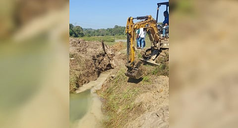 The dead body of an accused in the murder case of the 23-year-old woman in Virajpet was retrieved from a lake on Wednesday. (Photo | EPS)