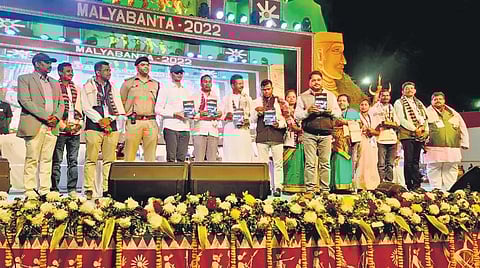 Guests at the valedictory ceremony of Malyabanta Mahotsav | Express