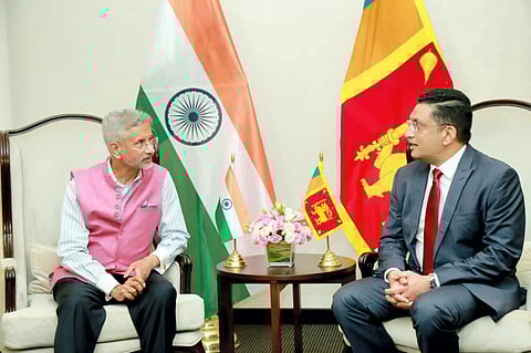 External Affairs Minister S. Jaishankar meets Minister of Foreign Affairs of Sri Lanka Ali Sabry (Photo | PTI)