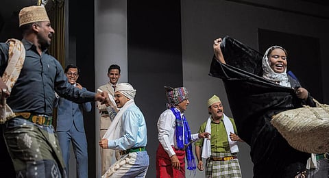 Actors perform in a production of William Shakespeare's Hamlet, in the Yemeni government-controlled southern city of Aden, on January 8, 2023. (Photo | AFP)