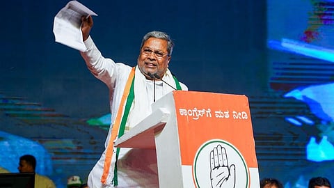 Karnataka CM and Congress leader Siddaramaiah.