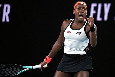 Coco Gauff of the U.S (Photo | AP)