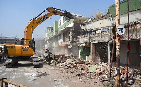 Coimbatore: Shops inside Ukkadam bus stand razed for flyover