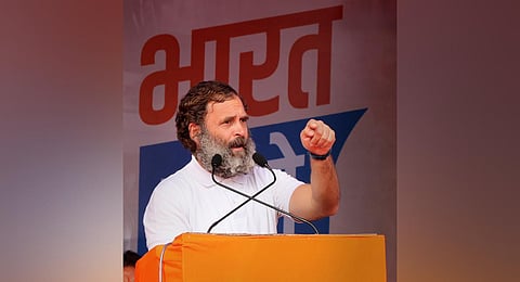 gress leader Rahul Gandhi in Jammu during the Bharat Jodo Yatra. (Photo | PTI)