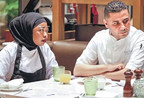 Chef Aya al-Abeed and chef Mahmoud Al Raoush