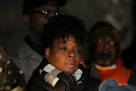 A woman cries during a candlelight vigil for Tyre Nichols, who died after being beaten by Memphis police officers, in Memphis, Tenn., Thursday, Jan. 26, 2023. (Photo | AP)
