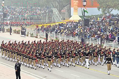 A marching contingent of the NCC | Shkehar YADAV