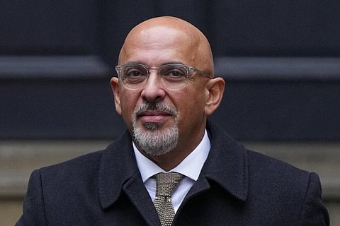 Conservative Party chairman Nadhim Zahawi leaves the Conservative Party head office in Westminster, central London, Tuesday, Jan. 24, 2023. (File Photo | AP)