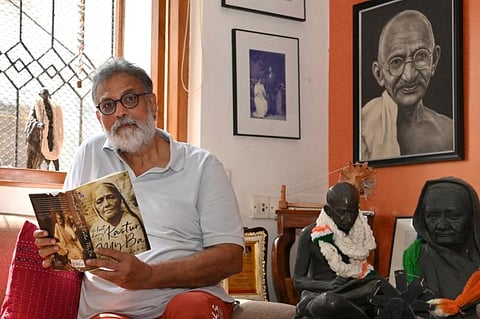 Indian author Tushar Gandhi, the great grandson of Mahatma Gandhi. (Photo | AFP)