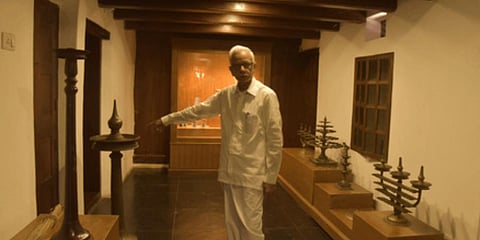 Krishnabalan Paliath, manager of Paliam Eswara Seva Trust, Chendamangalam